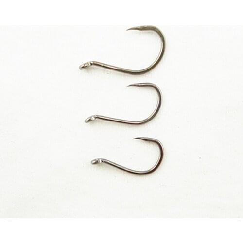 100Pcs High Carbon Steel Hook For Carp Fishing Non-barb Fishhooks Fish Barbless Saltwater Fresh Water Fishing Hooks