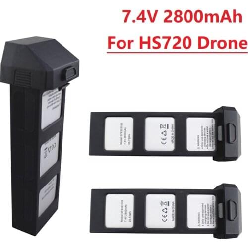 1/2/3/5PCS 7.4V 2800mah Lithium Battery for HS720 Folding Brushless Quadcopter Accessories Remote Control UAV Lithium Battery