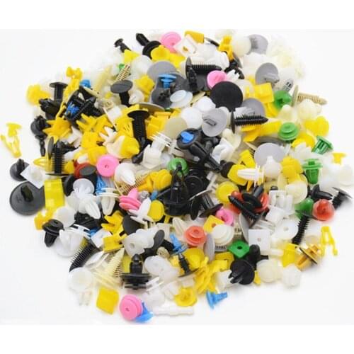 LOEN Universal 200PCS Mixed Plastic Auto Fastener Clip Door Trim Panel Car Bumper Fender Rivet Fasteners Clip Fit For Vehicle