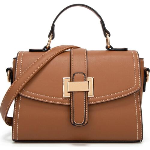 Small Handbag Woman 2021 Leather Womens Handbags Fashion Brown Black Shoulder Bag for Women Sac Femme Sac A Main Bolsos Mujer