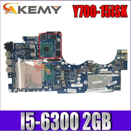 For NM-A541 Motherboard For Lenovo Ideapad Y700-15ISK Y700 Y700-15 BY511 Laptop Motherboard I5-6300 2GB 100% fully tested