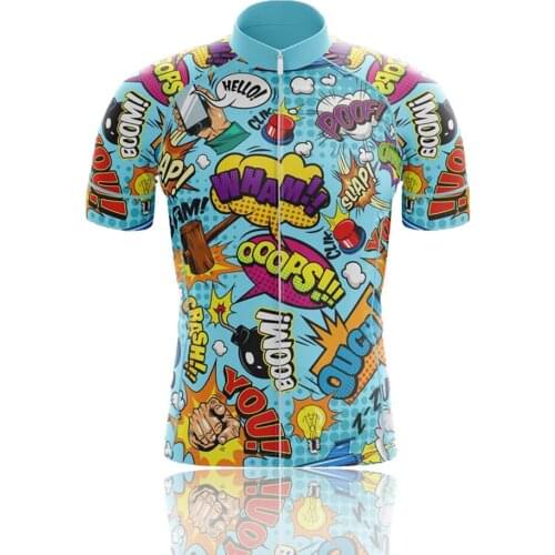 Roupa bike masculina mens short sleeve cycling jersey 2021 cartoons bicycle shirt outdoor sports mtb clothing maillot ciclismo