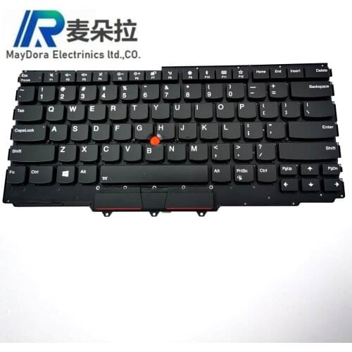 New Original US English Backlit Keyboard for Lenovo Thinkpad X1 YOGA 2nd 3rd laptop keyboard BLACK SM10P59359AG