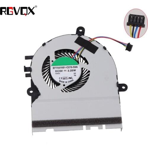 New Laptop Cooling Fan For ASUS X302 X302L X302LA X392LJ Original PN EF75070S1-C270-S9A CPU Cooler Radiator