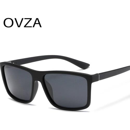 OVZA Classic Fashion Polarizing Glasses for Men Driving Sunglasses Women Designer Rectangle High Quality Mirrored Lens S1778