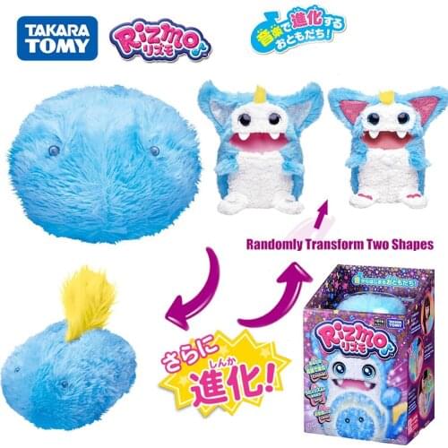 Original Takara Tomy Tomica RIZMO Plush Doll Grows Up Hatching Doll Singing Electronic Pet Toys for Children with Gift Box