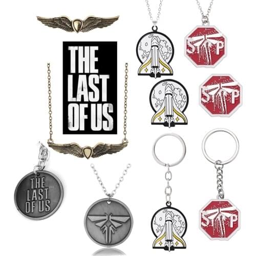 The Last Of Us Necklace The Last Survivors Round Grey Firefly Pendant Necklaces For Women Men Fashion Accessories Collar Jewelry