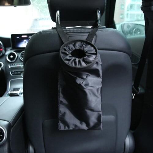 Car Seatback Hanging Garbage Trash Rubbish Container Organizer Pouch Bag Bin
