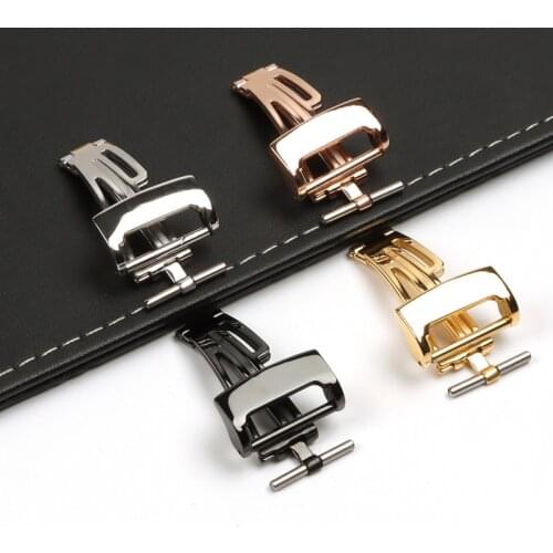 Watch Accessories 18mm Butterfly Stainless Steel Buckle For AP Royal Oak Series Leather Watch Strap Folding Buckle Tools Free