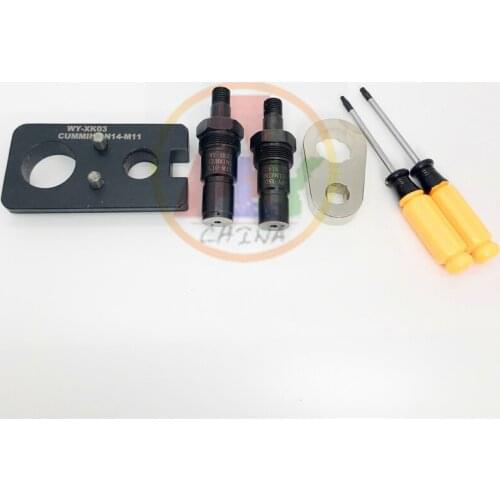 Common Rail Injector Disassemble Dismounting Tool For CUMMINS EUI M11-N14, Common Rail Injector Nozzle Adapters For CUMMINS