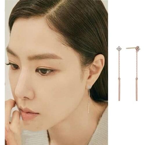 Forced landing of love Hyun Bin Seo Ji Hye ear Korean dramas TV For Women Earrings pendientes brincos ornament