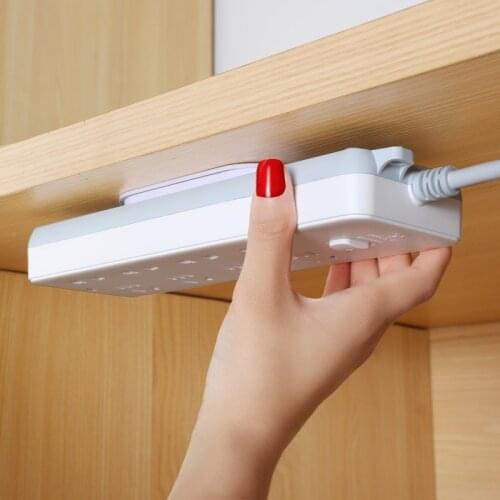 Power Strip Fixed Device Connected Patch Board Strip Board Stickers Wall Hangers Socket Fixed Device Wall Cord Manager Wall Hang