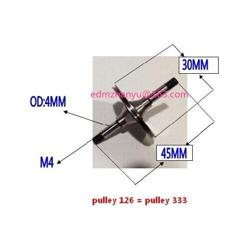 Pulley 126 (OD30* L45) for wire EDM-HS / material: CR12 / pulley 070 / double sides / Pulley 333