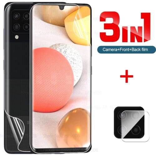 Front back hydrogel film for samsung galaxy A42 phone screen protector samsunga42 samsun A 42 42a SM-A426B/DS 6.6'' camera glass
