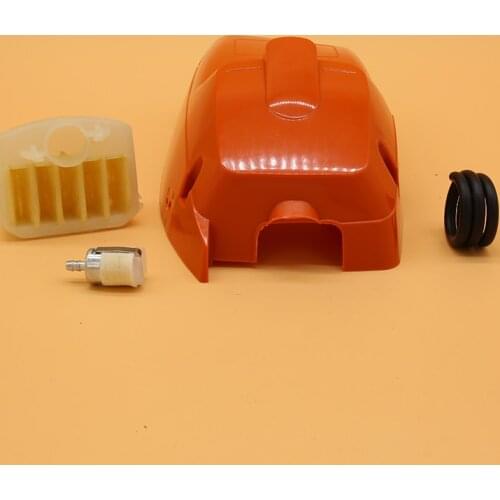 Top Cylinder Cover Shroud Air Filter Fuel Filter Hose Fit For HUSQVARNA 340 345 350 Gas Chainsaw Parts 503910501 / 537024002