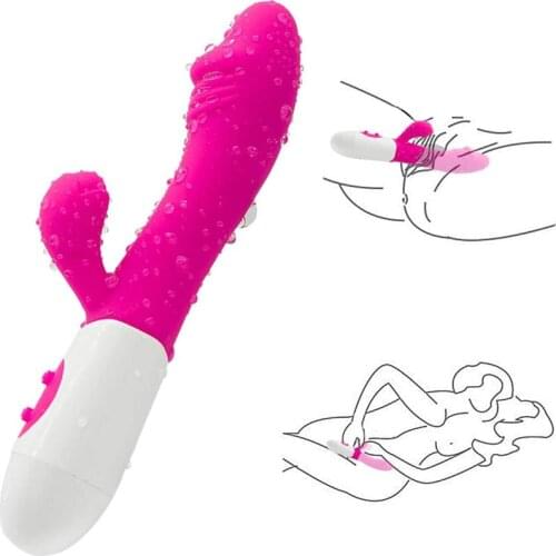 Female dildo sex toy vibrator double vibration silicone waterproof female clitoris clitoris massager women