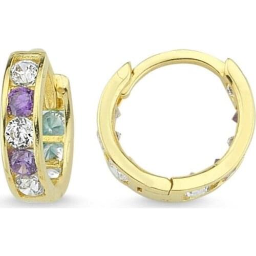 Gold Ring Kids Earrings TTGKPAÇK13-Certified 14K Gold-A perfect gift for your Loved Ones-Ephesus Gold & diamond
