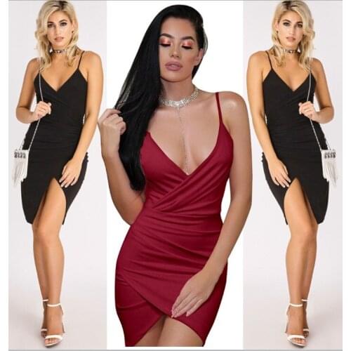 2019 Sexy slim sequined black dress 1pcs/lot