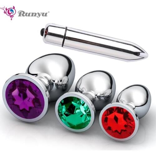 Anal Toys Smooth Metal Butt Plug Masturbator for Man Anal Vibrators Anal Plug Private Goods for Men Adult Toys Sex Shop