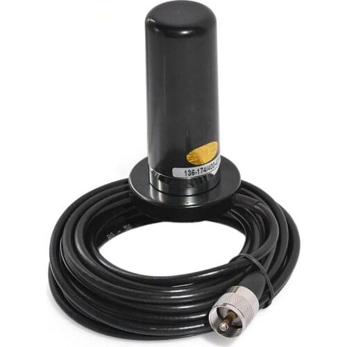 Dual Band VHF UHF 143MHz 444MHz Car CB Mobile Radio PL-259 Magnetic Base Antenna