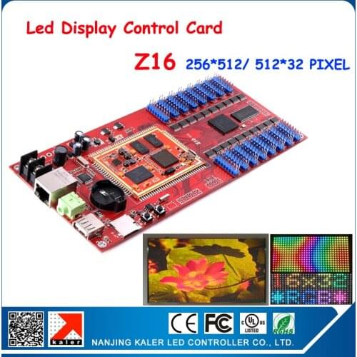 China Manufacturer LED control card LED display software LED control system 256*512pixel Z16 led display controller USB Ehternet