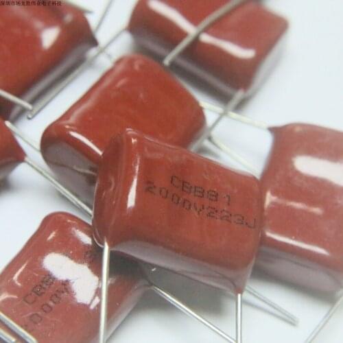 CBB capacitor 2000V 22NJ 0.022uF P20MM 22.5 x 16.5 x 9.5MM CBB81 2000V223J 10PCS