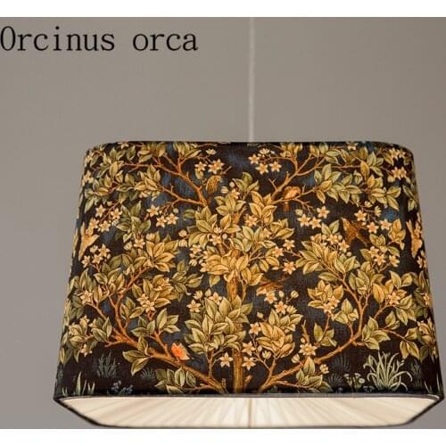 Nordic modern minimalist furniture chandelier living room girl bedroom pastoral style square art pendant lamp free shipping