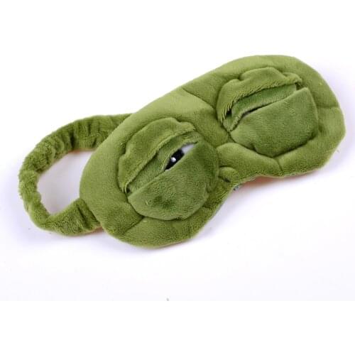 Soft 3D FROG Sleeping Mask Eyeshade Eye Cover Travel Cartoon Long Eyelashes Eyeshade Blindfold Gift For Women Girls