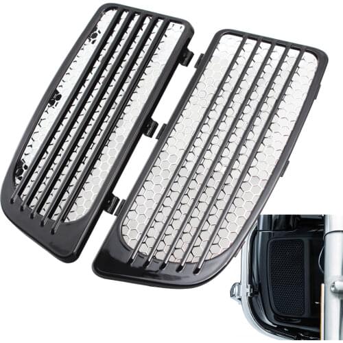 Motorcycle Radiator Grills Lower Fairing Twin Cooled For Harley Touring Road King Street Glide Ultra Limited FLHTKSE 2014-2020