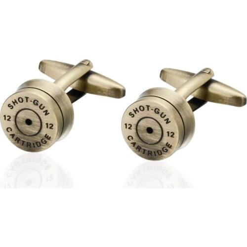 Luxury Men Copper bullet Cufflinks High Quality Lawyer Groom Wedding Cufflinks For Mens Shirt Cuff Links Gemelos Para Camisas