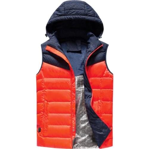 Keep warm USB Heat vest Winter Thermal waistcoat Electric heating vest with power bank