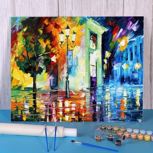 Triggering Night Paint By Numbers Set Oil Paints 50*70 Boards By Numbers Wall Decoration For Adults Wall Art For Handiwork
