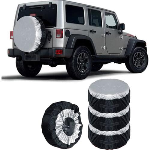 1/2pcs Universal 13-19 19-23inch Car SUV Tire Cover Case Spare Tire Wheel Bag Tyre Spare Storage Tote Polyester Oxford Cloth