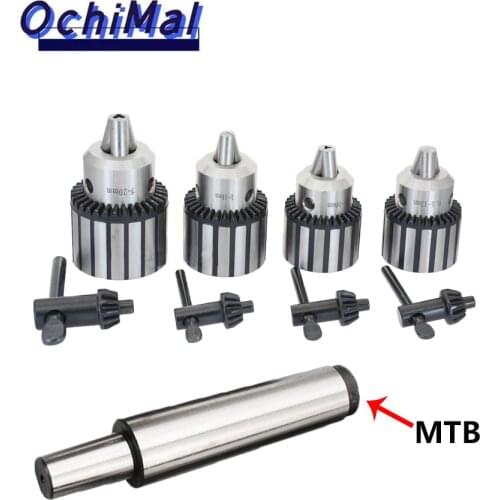 1set morse cone MT1 MT2 MT3 MT4 B10 B12 B16 B18 light Duty key Drill Chuck 0.6-6mm 1.5-13mm 1-10MM Taper Arbor CNC machine