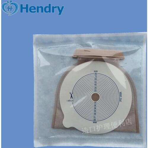 15-85mm colostomy bag pockets medical disposable pouch bag ankle hypoallergenic one-piece abdominal fistula 10pcs