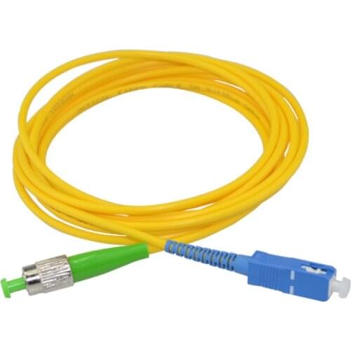 10PCS/bag FC APC-SC UPC 3M Singlemode Simplex fiber optic patch cord FC-SC 3M 2.0mm or 3.0mm FTTH fiber optic jumper Cable