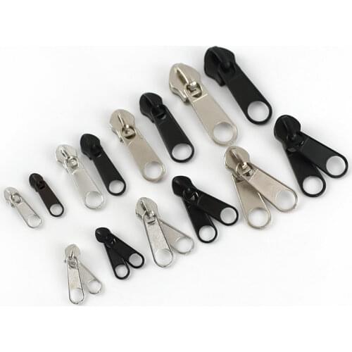 20pcs 3# 5# 8# 10# Zipper Sliders for Nylon Zipper Luggage Bag Zipper Head Handbag Lock Zipper Repair Kits Accessories