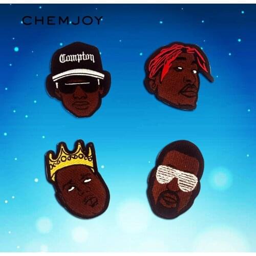 4pcs Cartoon Characters Iron on Embroideried Patch for Clothing Sew on Applique Clothes Stickers Jacket Jeans Patches