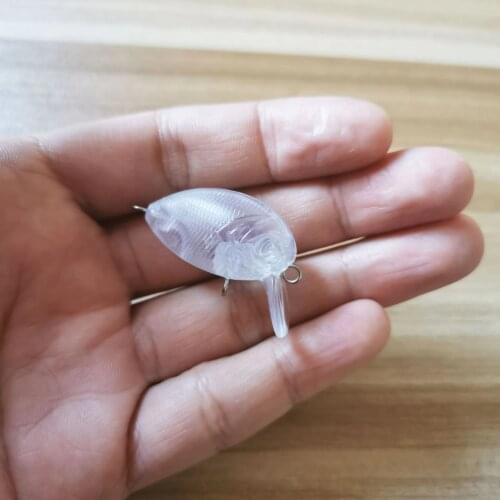 50pcs 3g Blank Unpainted Bait DIY Pencil Minnow Crankbait Wobbler Unpainted Lure Freshwater Fishing Blank Hard Lures Isca Pesca