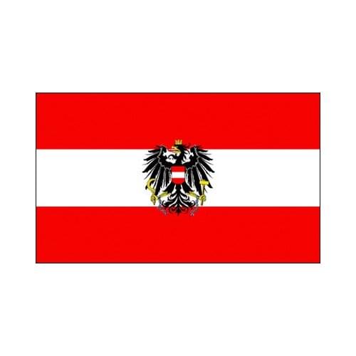 90x150 CM Austria Eagle National Flag with Coat of Arms Austrian Emblem Country Flags for decoration