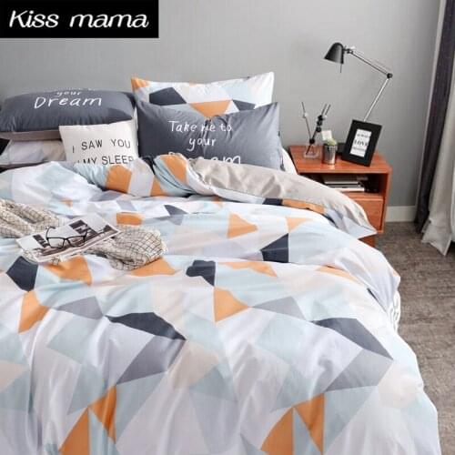 60S Cotton Bedding Set Nordic style Duvet Cover Set,linens Russia USA,Contain Duvet Cover Sheet PillowCase,Customized