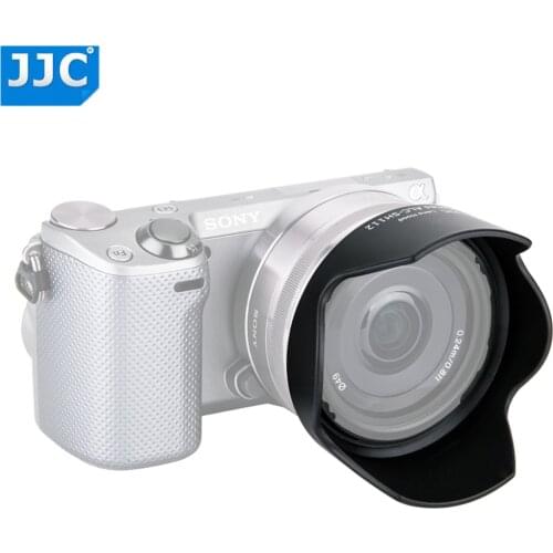 JJC Bayonet Lens Hood 49mm for Sony E 18-55mm f/3.5-5.6 OSS/E 16mm f/2.8 / E 35mm f/1.8 OSS /FE 28mm f/2 replaces ALC-SH112