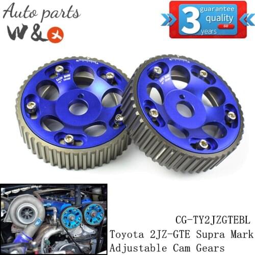 For Toyota 2JZ-GTE 2JZ-GE Supra Altezza Mark Crown Cam Gears Adjustable Synchronous 2pcs