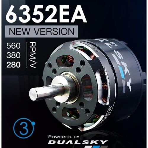 DUALSKY XM6352EA 280kv 380kv V3 series brushless outrunners RC motor for 120E fixed wing motor 5-8s Lipo