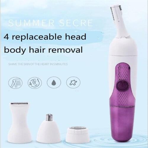Electric Women Eyebrow Trimmer Body Shaver Grooming Kit Underarm Hair Clipper Bikini Timming Leg Haircut Remover Lady Epilator