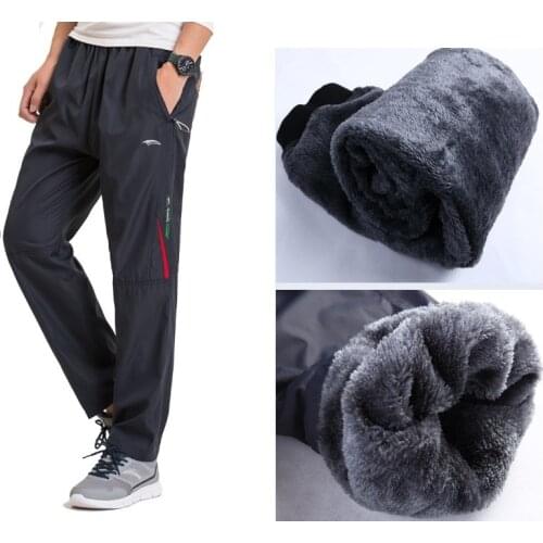 Grandwish Winter Fleece Pants Men Plus Size 3XL Warm Mens Thick Pants Fleece Outside Heavyweight Mens Fleece Pants, PA784