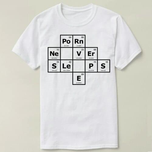 Chemistry Porn Never Sleeps TEE short sleeve cotton t-shirt women and men