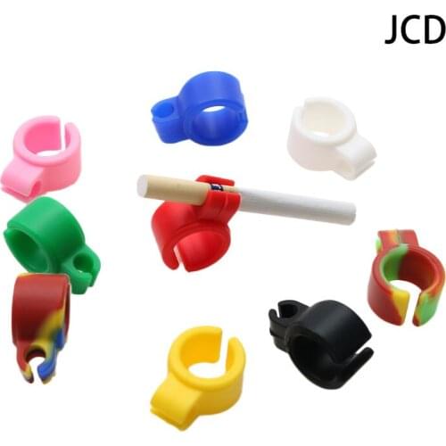 JCD New Hot 1PCS Silicone Ring Finger Hand Rack Cigarette Holder For Regular Smoking Smoker Holder
