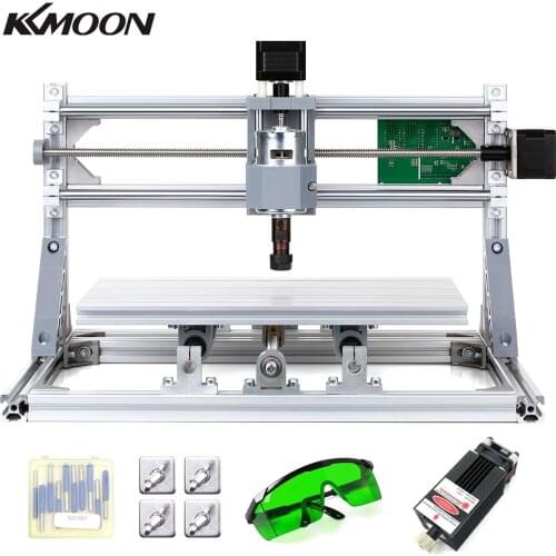 KKMOON CNC3018 2 in 1 Mini Laser Engraving Machine DIY CNC Router Kit GRBL Control Wood Carving Milling Engraving Machine