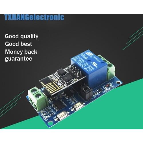 12V ESP8266 ESP-01 1 Channel WiFi Relay Module 1-Channel Relay Module For IOT Smart Home Phone APP Controller(With ESP8266) diy